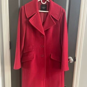 Vintage wool Talbots coat. Long below the knee. Size 12